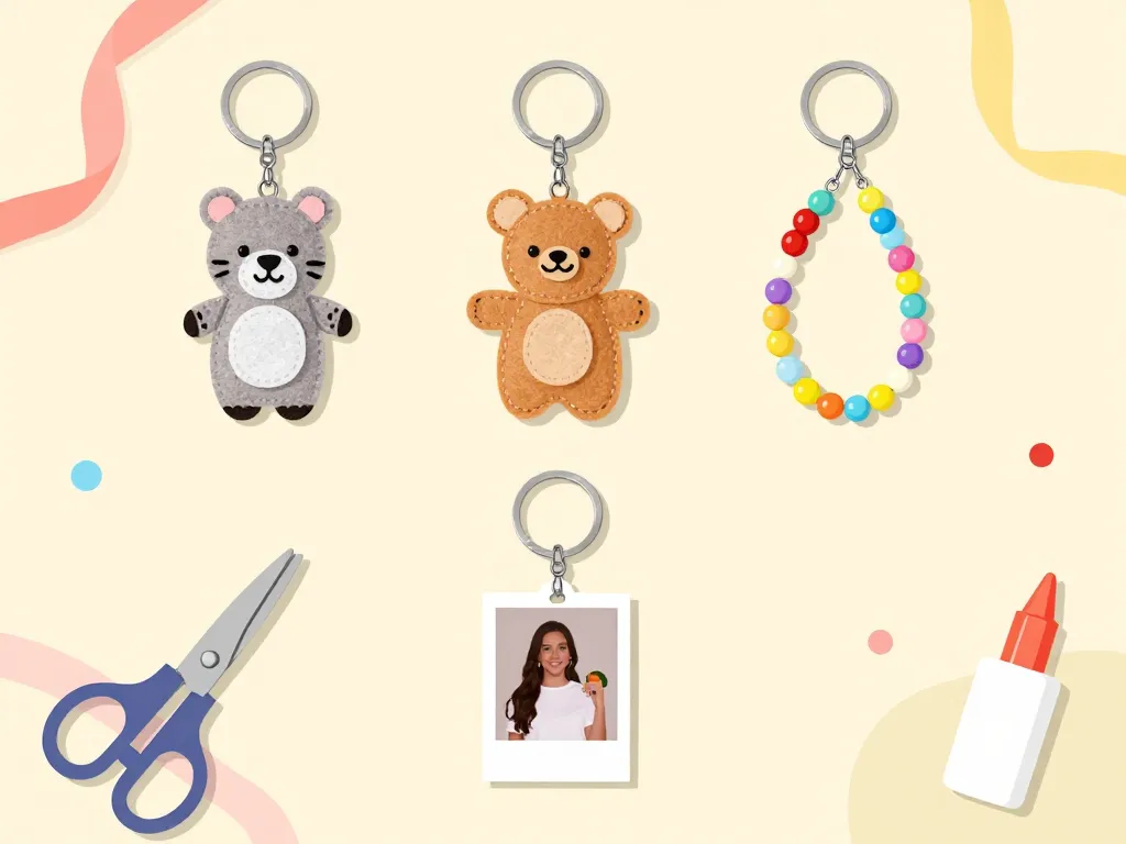 Idées créatives porte clé facile à faire DIY débutant