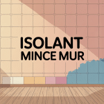 schéma coupe mur pose murale isolant mince