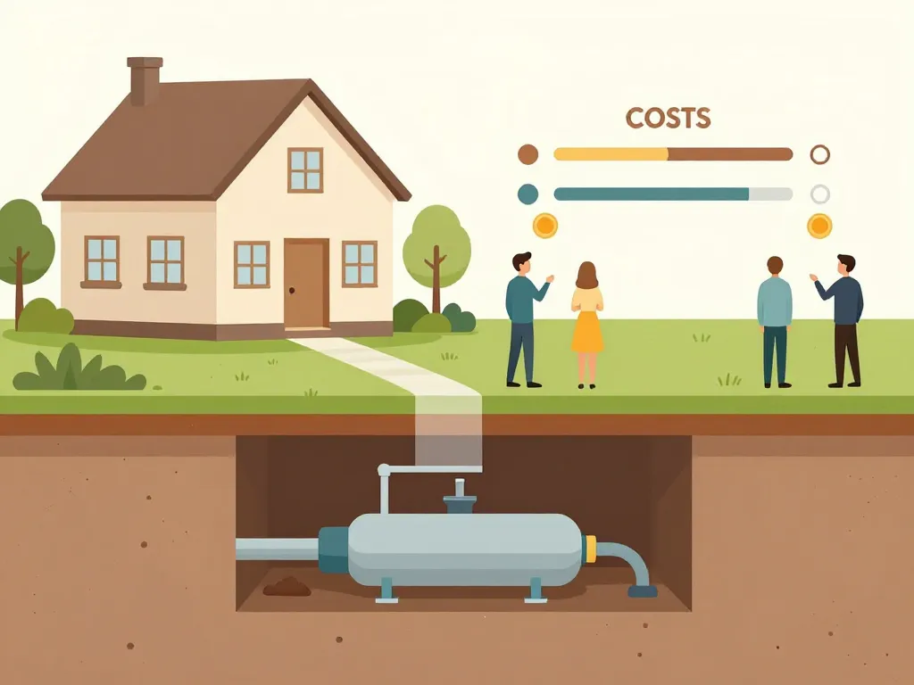 Schéma prix remplacement fosse septique coût