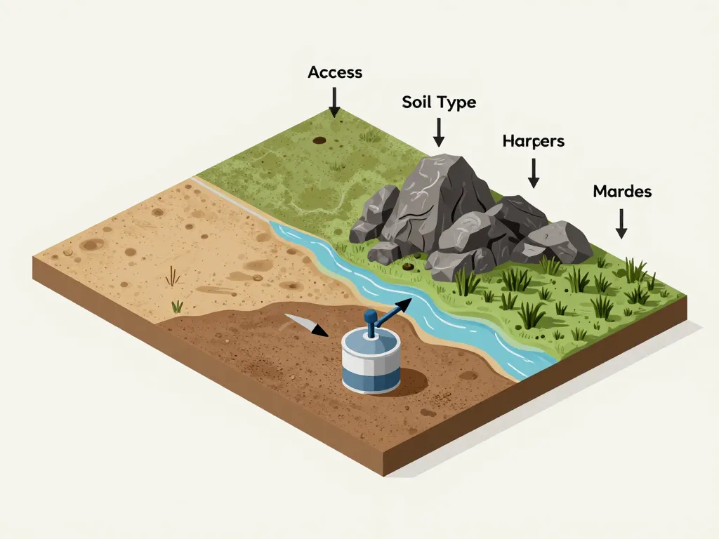 Facteurs prix remplacement fosse septique terrain installation