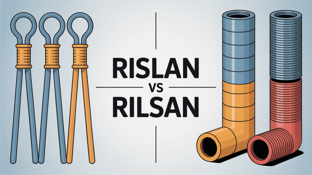 illustration rislan ou rilsan, différences colliers plastique et pièces techniques