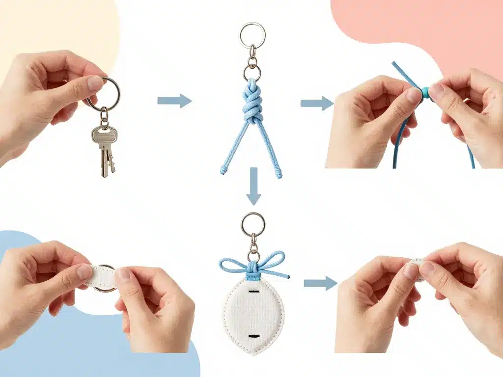 Schéma techniques porte clé facile à faire solide