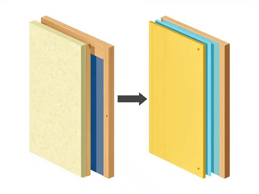 diagramme méthodes pose murale isolant mince