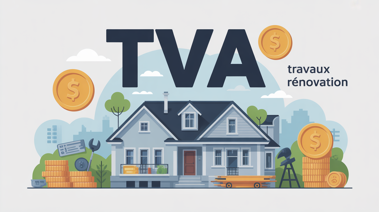 Illustration TVA, maison rénovation, choix taux 10 ou 20 travaux