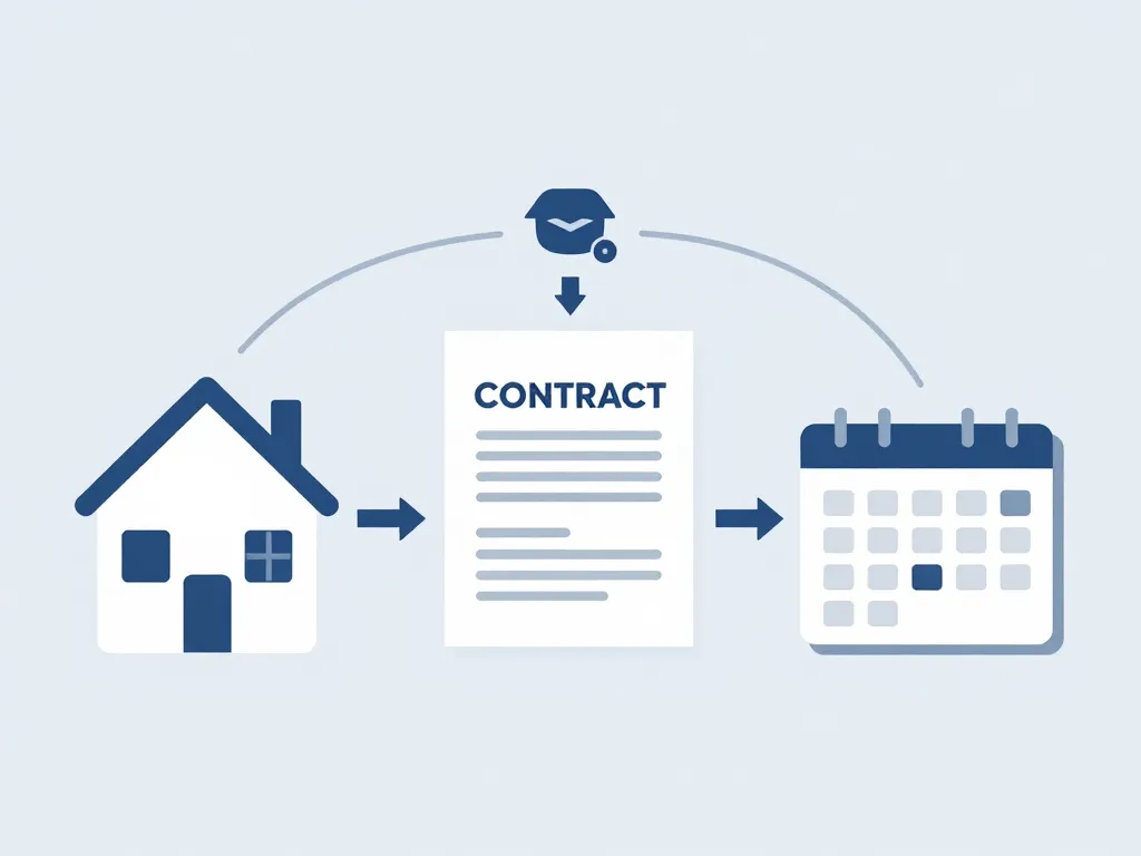 schéma conceptualisé délai compromis vente étapes