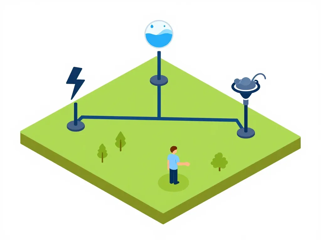 Diagramme démarches viabilisation terrain edf+eau+tel