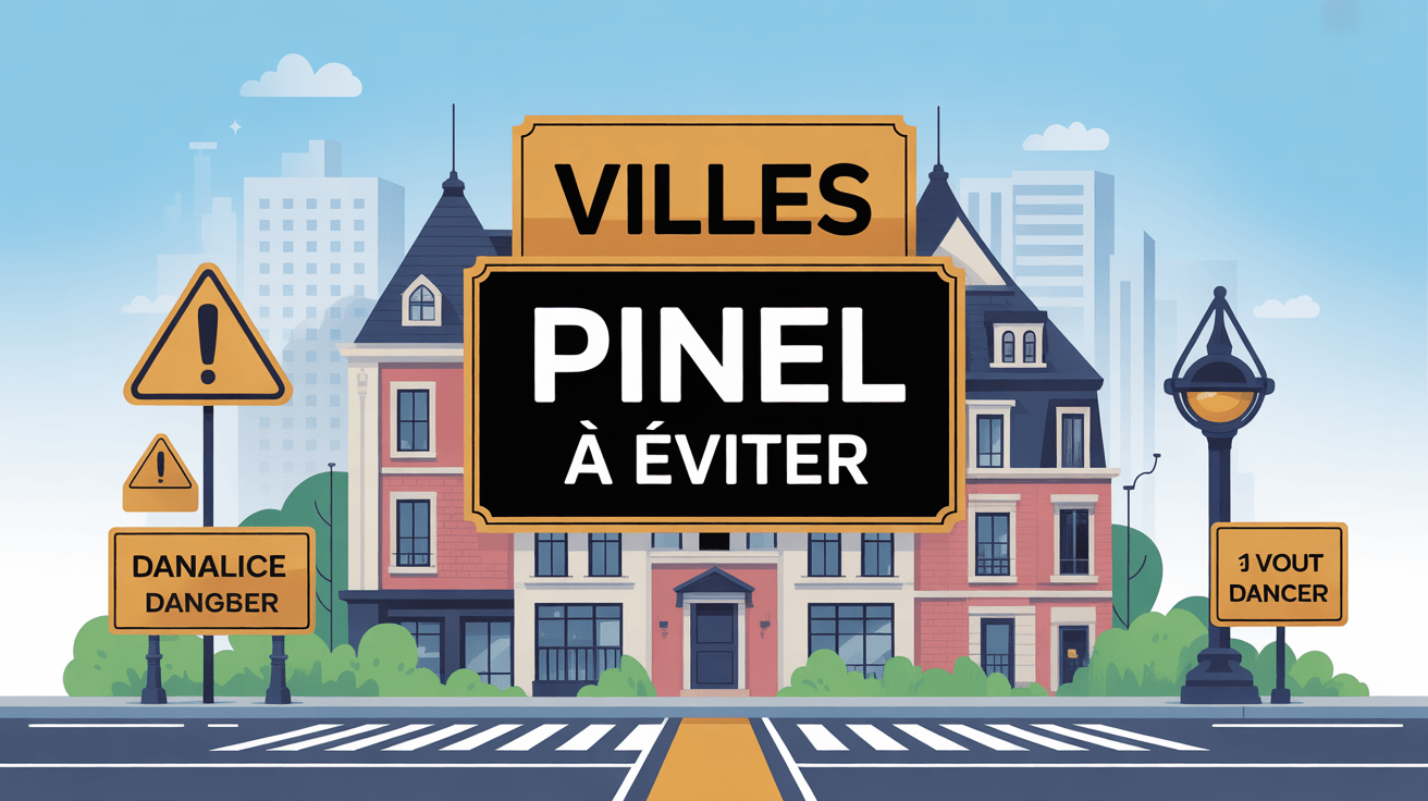 Image immobilier neuf Pinel les villes à éviter panneau signalisation