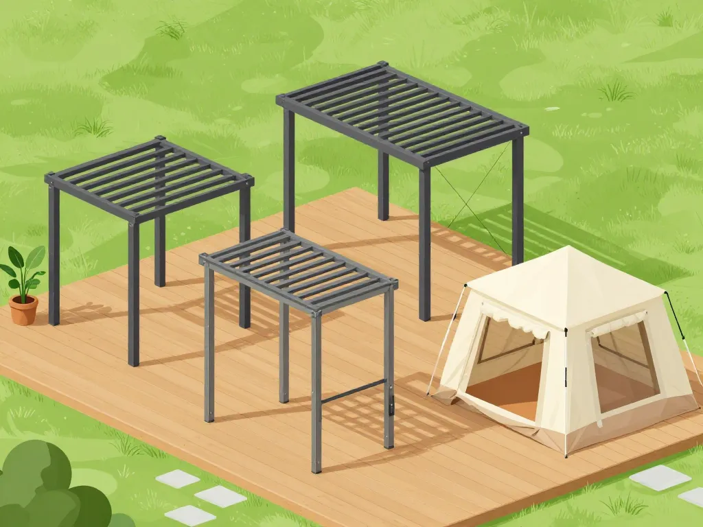 Modèles de pergola démontable sans autorisation sur terrasse et jardin