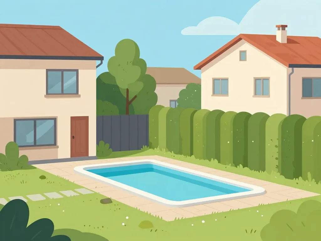 piscine moins de 10m2 distance voisin règles de base près limite