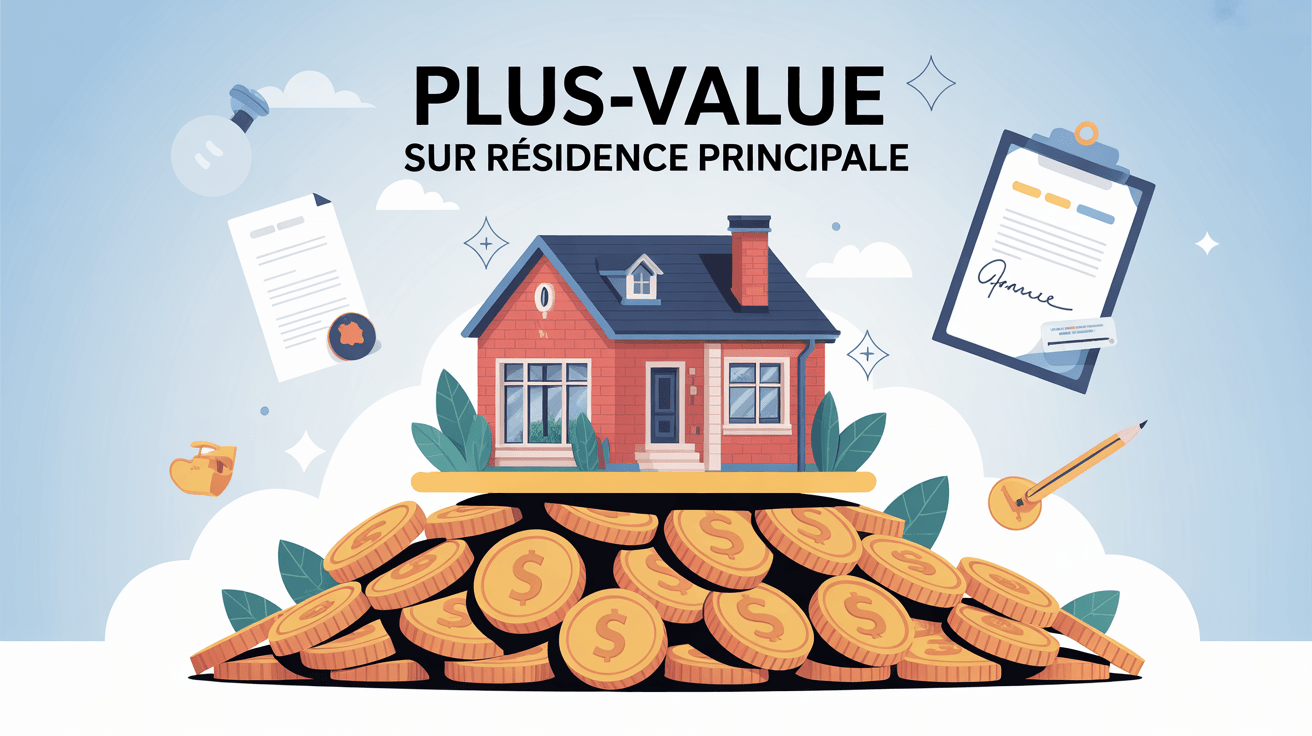 plus value sur residence principale illustration moderne