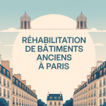Réhabilitation de bâtiments anciens Paris illustration d’immeubles haussmanniens art déco