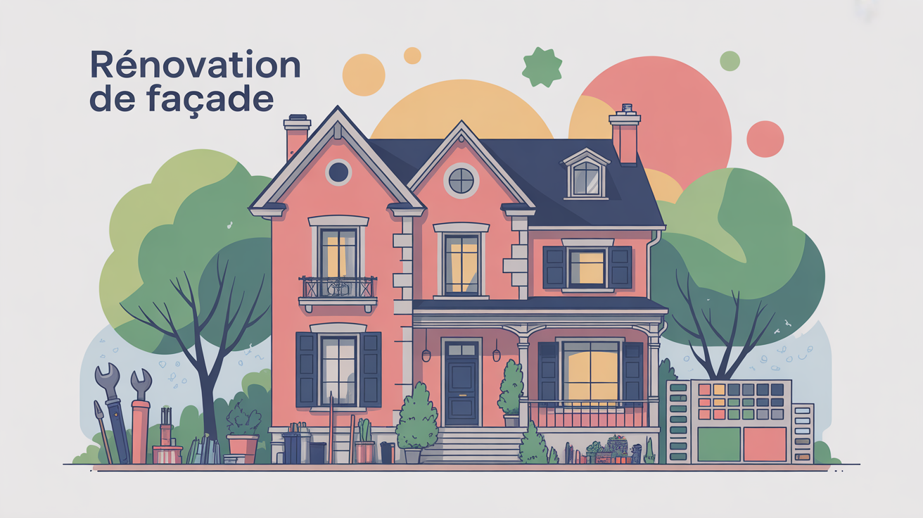 Solutions rénover ou embellir façade, maison rénovée moderne