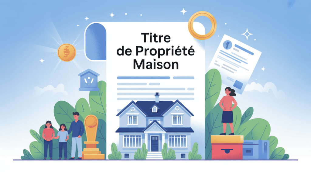 illustration titre de propriété maison sécurisation achat