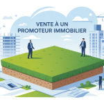 illustration vendre a un promoteur immobilier moderne