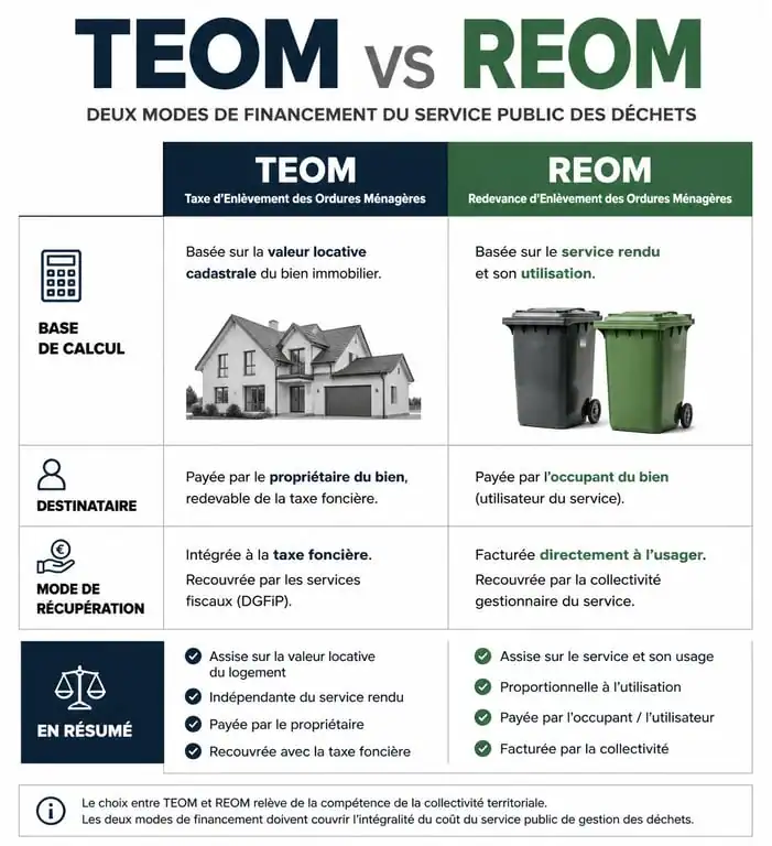 Comparatif TEOM et REOM pour locataire
