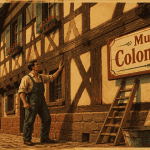 mur colombage façade artisan village Alsace