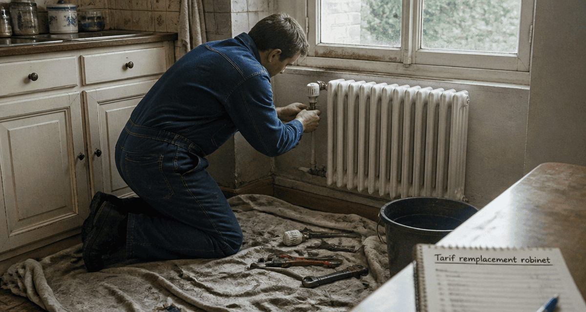 prix d un plombier pour changer un robinet de radiateur
