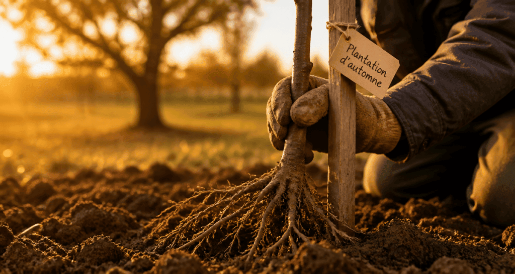 quand planter un arbre fruitier jeune arbre racines nues