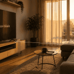 quelle distance entre tv et canapé dans salon moderne