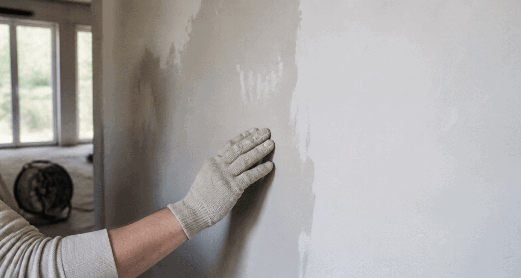 temps séchage enduit lissage avant ponçage mur