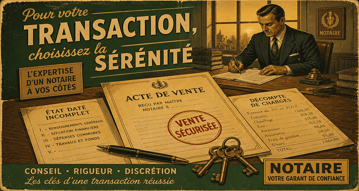 vente sans état daté notaire documents clés