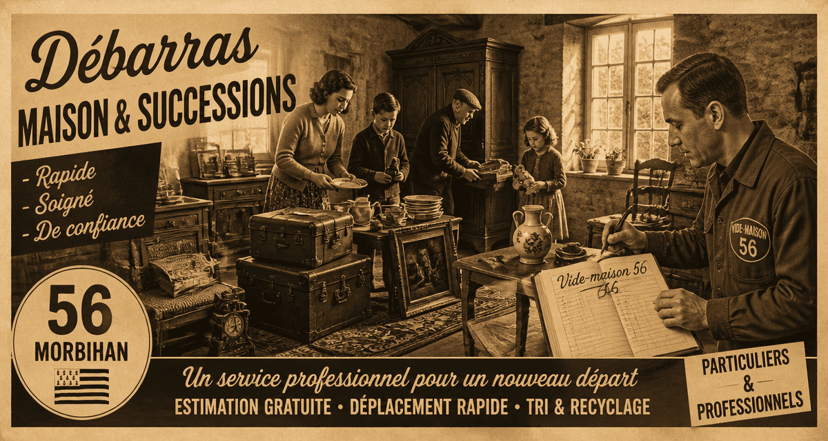 Vide maison 56, tri objets et débarras