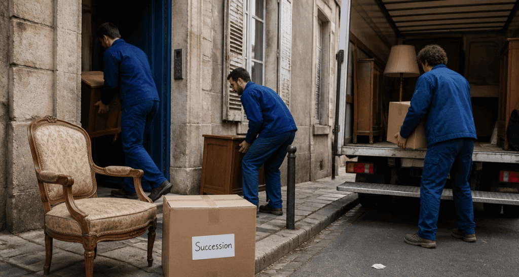 vide maison angers débarras succession
