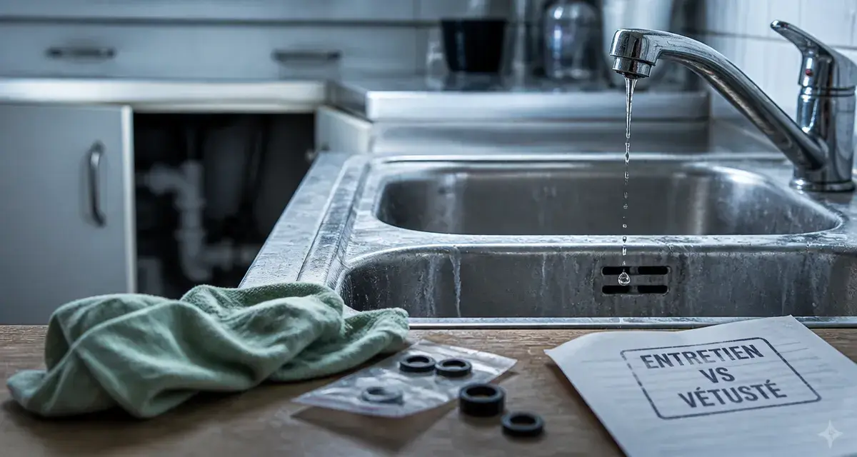 Est-ce au locataire de changer un robinet ? goutte à goutte et joints usés, entretien vs vétusté.