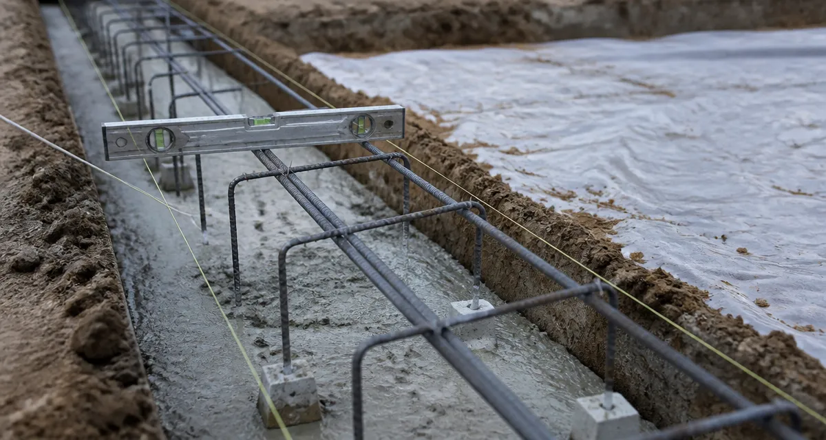 Fondation mur de cloture : semelle béton armée pour éviter fissures