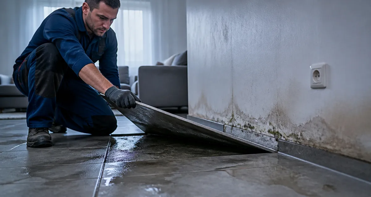 fuite d'eau canalisation enterrée sous chape solution
