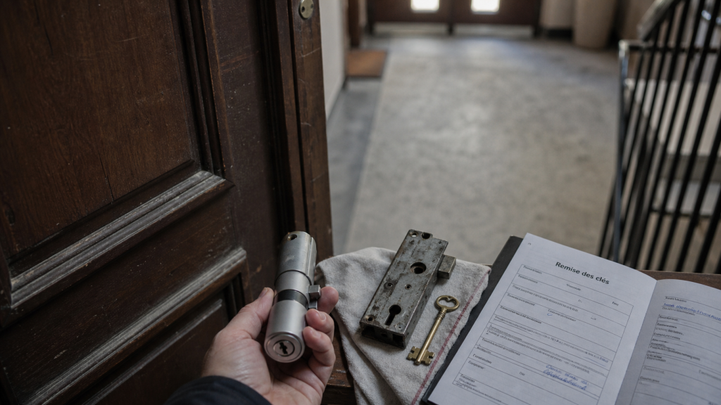 Locataire changement de serrure : barillet neuf et clés
