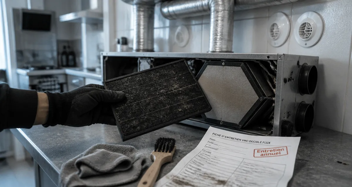 Maintenance VMC : nettoyage du filtre double flux