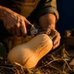Quand cueillir les butternut : récolte mûre au sécateur, pédoncule gardé