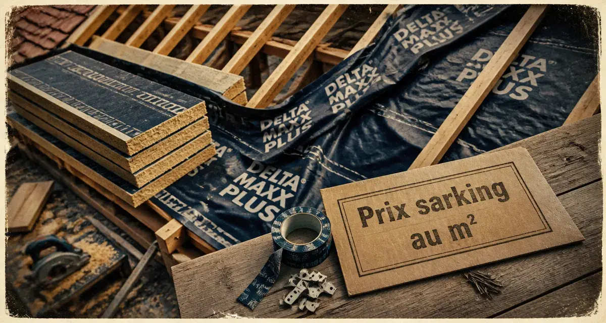Isolation sarking prix m2 : panneaux isolants sur charpente