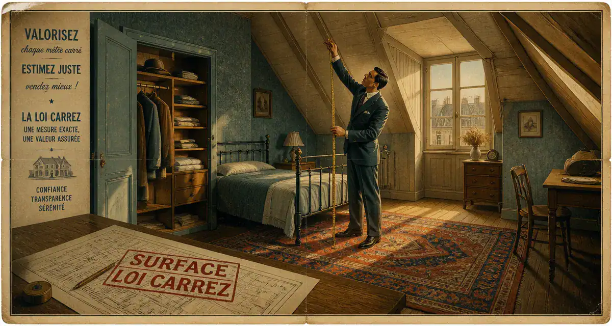surface chambre loi carrez dans chambre mansardée