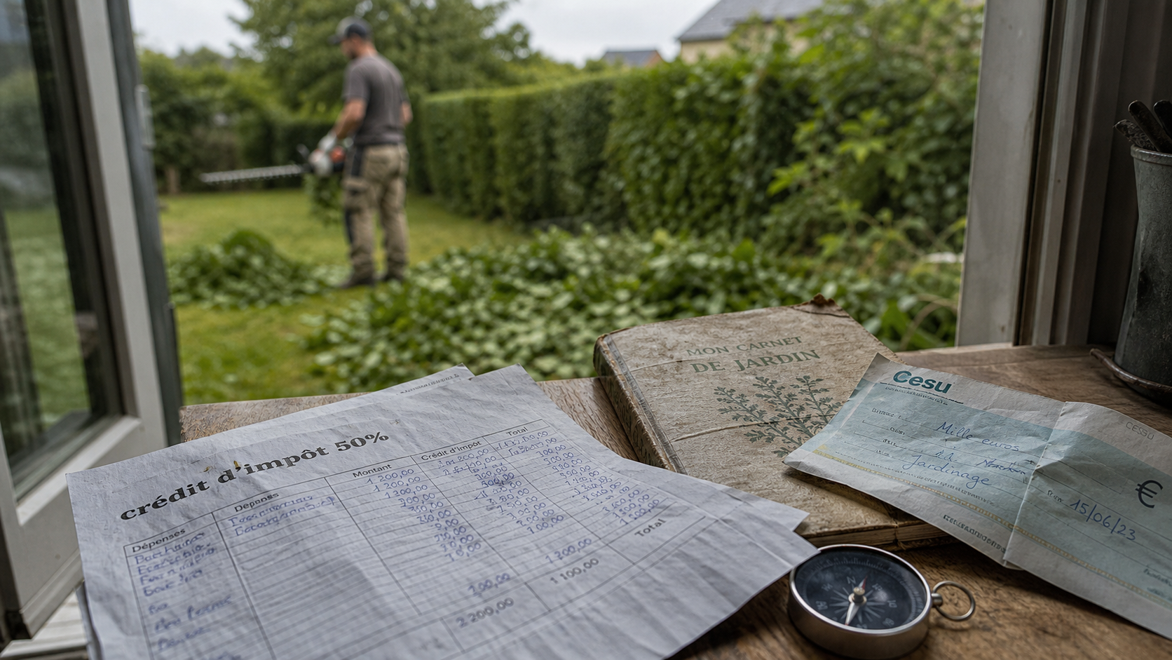 Tarif jardinier CESU avec crédit d’impôt 50%
