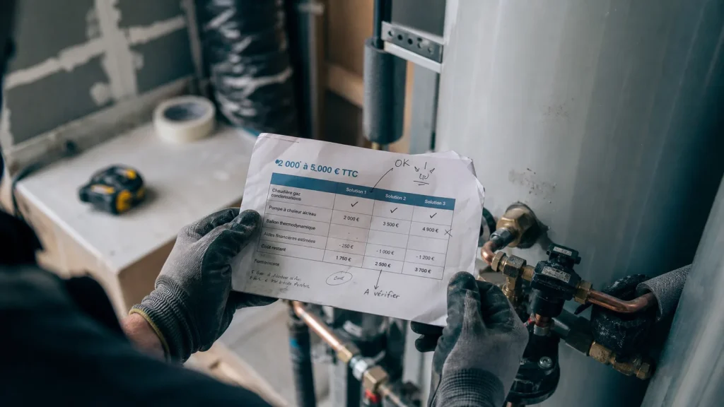 Chauffe eau thermodynamique prix 2 000 à 5 000 € : installateur et devis