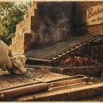 Faire un barbecue maison : grille sur braises rouges et fumée légère