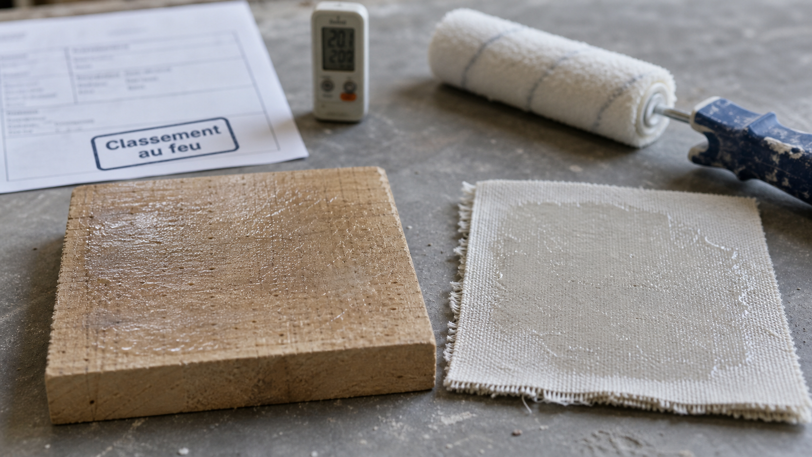 Matériaux ignifuge : traitement et classement au feu sur bois et textile