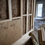 Mur à ossature bois avec OSB et 40 à 60 cm entre montants