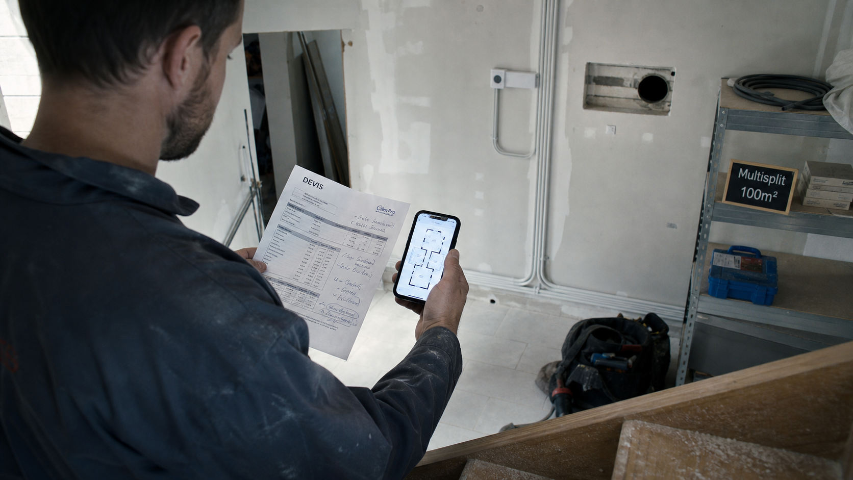 Prix climatisation maison 100m2 : installateur avec devis et plan de pièces