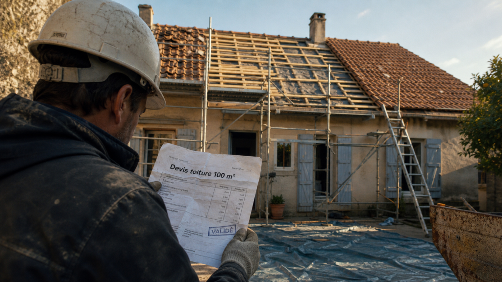Prix d une toiture 100m2 : couvreur avec devis pour 100 m²