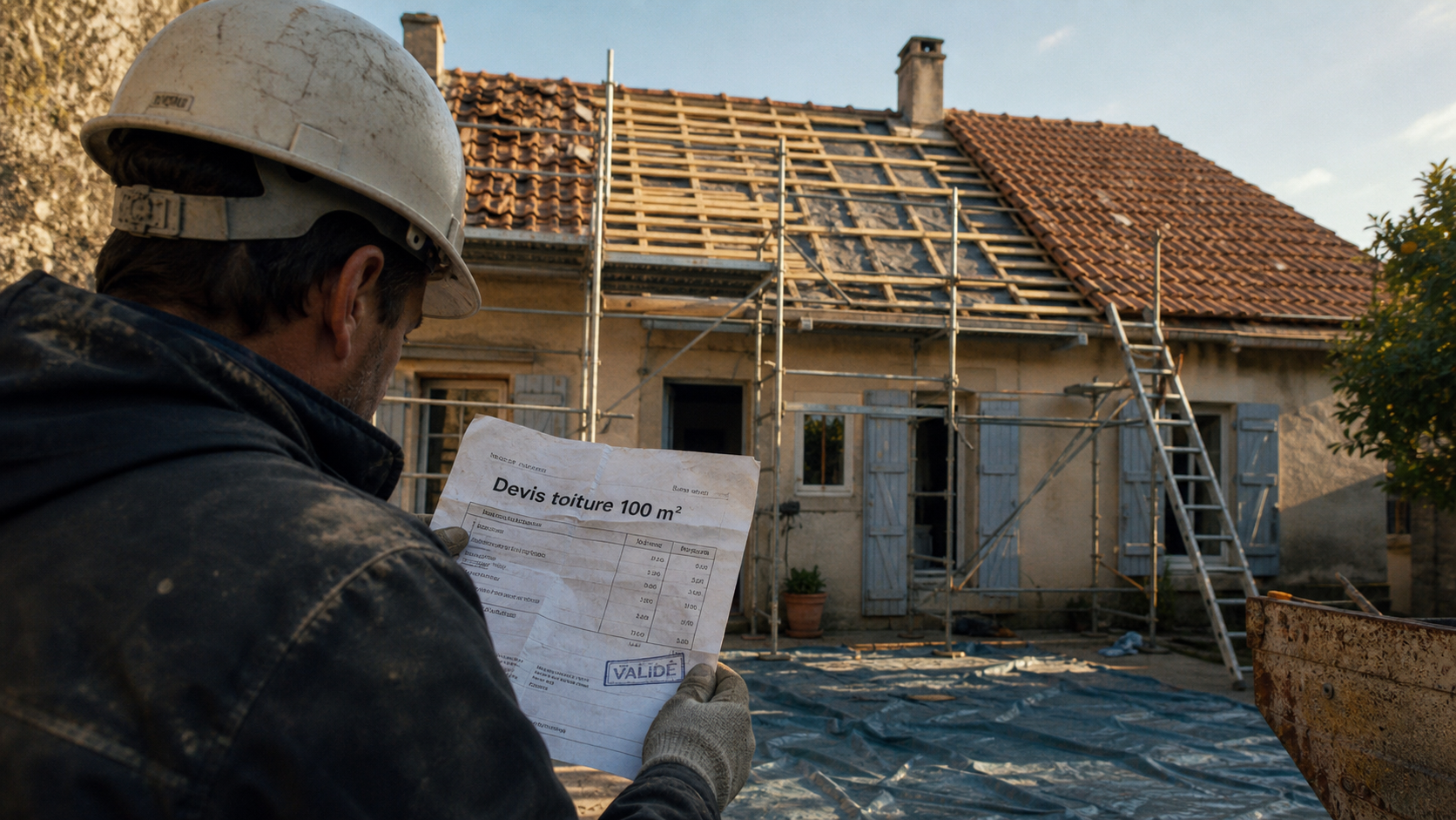 Prix d une toiture 100m2 : couvreur avec devis pour 100 m²