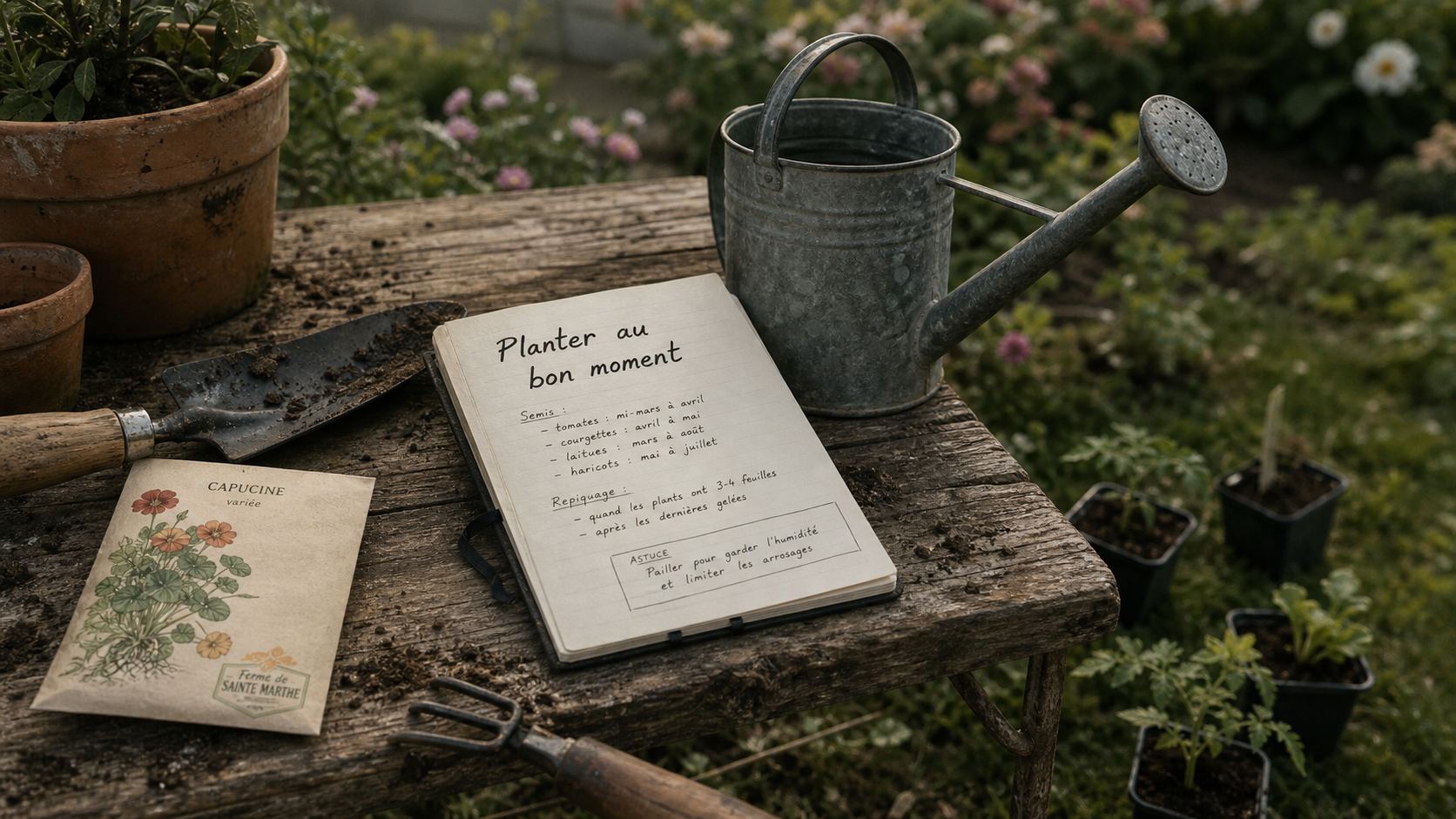 Quand planter des fleurs : graines et jeunes plants au bon moment