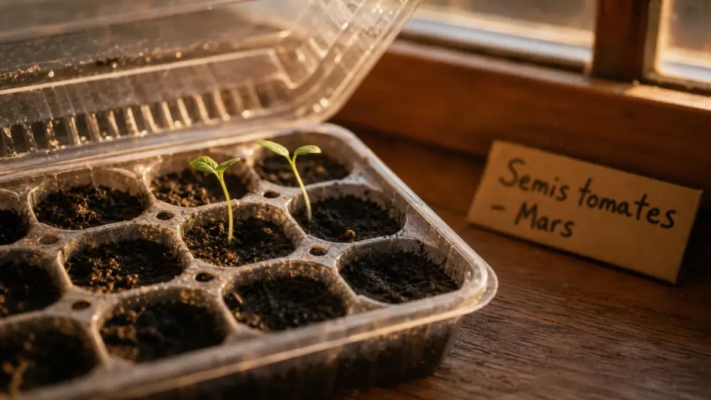 Quand semis tomates en mars : semis en terreau, anti plants filants