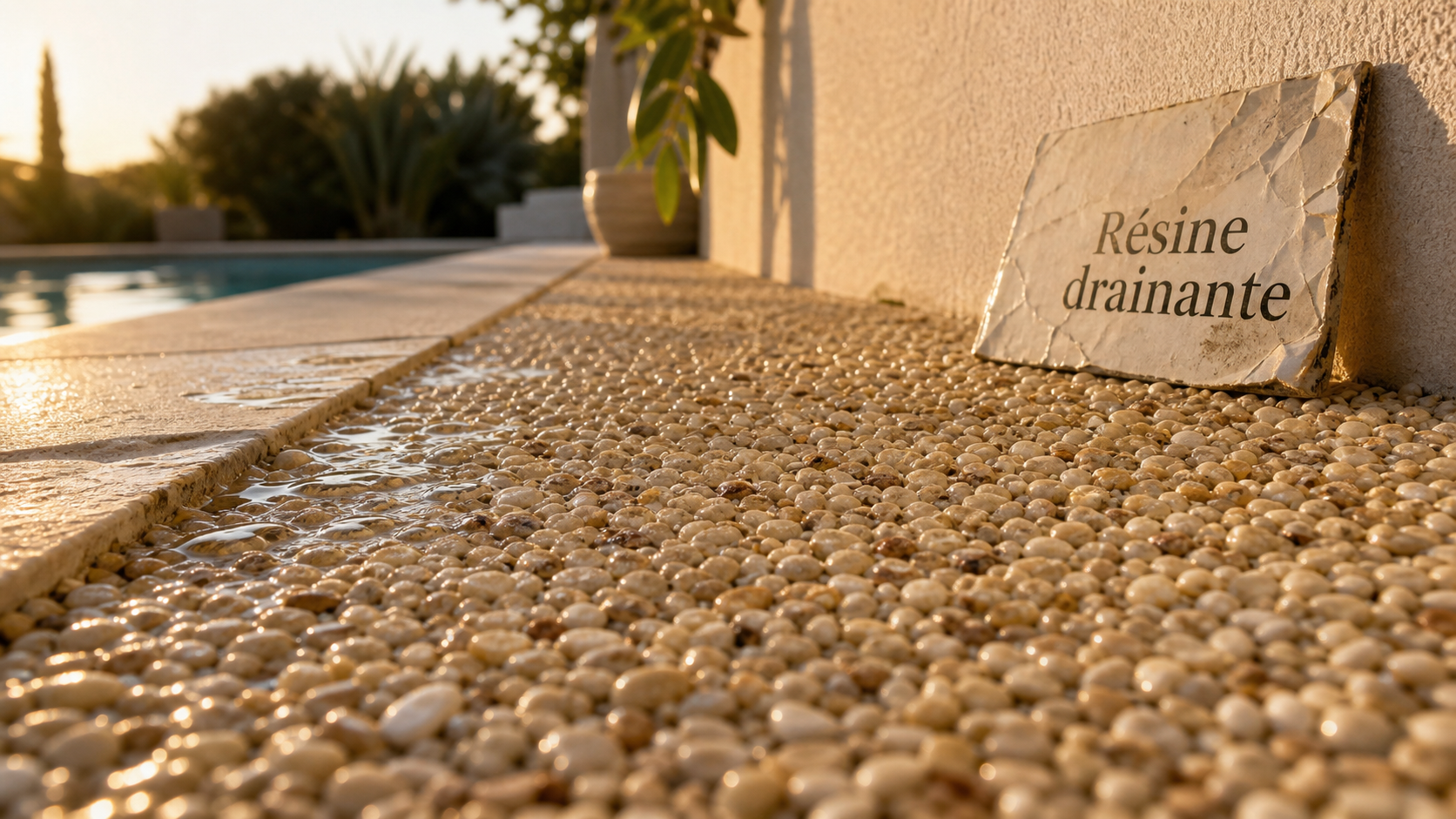 Résine drainante pour terrasse : évite les flaques et infiltre l’eau