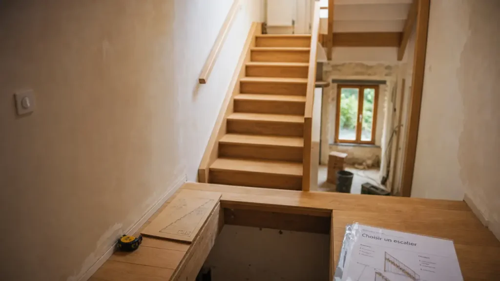 Escalier droit, tournant ou colimaçon : lequel choisir selon l’espace et la trémie ?