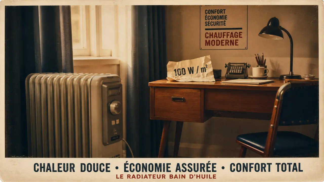 Chauffage d'appoint électricité : 100 W par m²