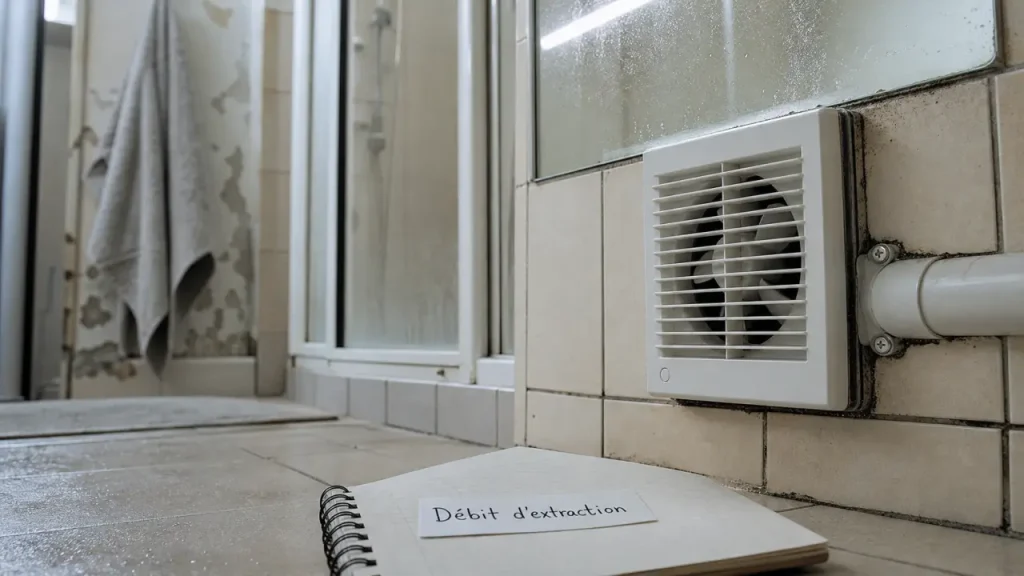 Extraction d&rsquo;air en salle de bain : comment choisir le débit et l’emplacement idéal ?