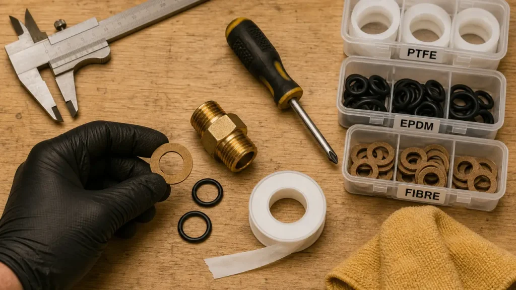 Fibre, EPDM ou PTFE : quel joint de plomberie évite la fuite ?